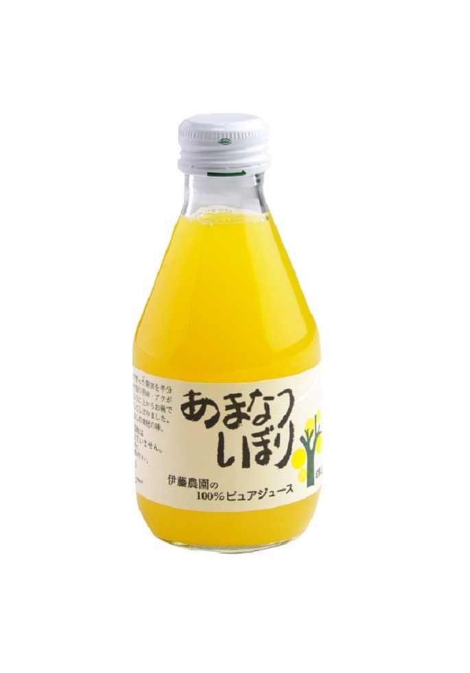 ノンアルコール 清涼飲料水 果汁100％ジュース 伊藤農園 100％ピュアジュース あまなつしぼり 180ml瓶2ケース60本入り 日本・和歌山県｜おいしく飲呑会 14,817円