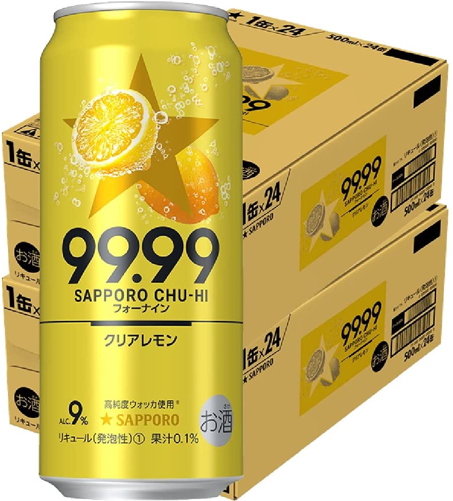 2246円 最も完璧な サッポロ99.99フォーナイン クリアレモン500ml 48本 2ケース売り