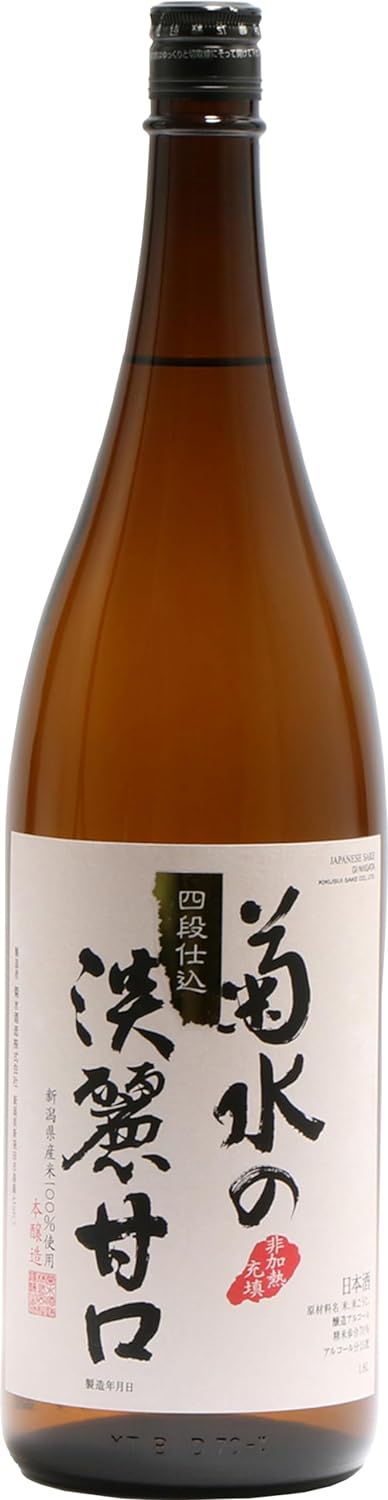 ギフト プレゼント クリスマス 父の日 家飲み 清酒 本醸造酒 菊水の淡麗甘口 1.8L (1800ml) 1本 新潟県 菊水酒造 専用カートン 別売|おいしく飲呑会