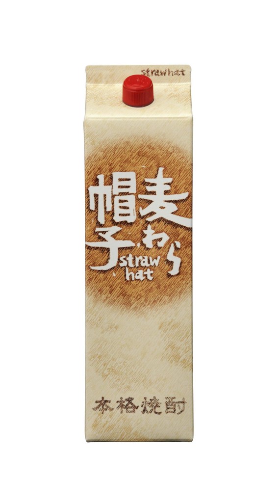 ギフト プレゼント クリスマス 父の日 家飲み 麦焼酎 25度 麦わら帽子 パック1.8L (1800ml) 1ケース(6本入り) 鹿児島県 薩摩酒造 ※関東・関西・中部地域は送料無料|おいしく飲呑会