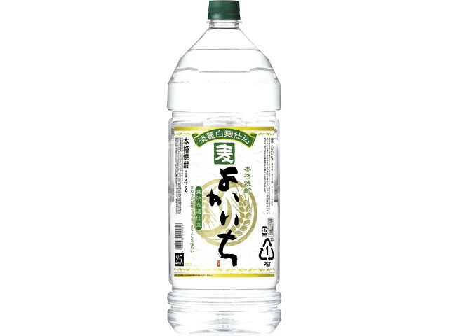 1ケース単位送料無料 1ケース=4本 麦焼酎 宝焼酎25&deg;よかいち麦 4L エコペット 京都府 宝酒造｜おいしく飲呑会