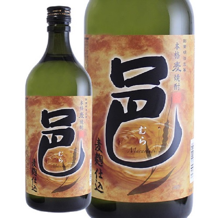 【1ケース単位12本入り】 【送料無料】 (北海道 沖縄 離島地域は除く。ヤマト運輸) 【人気商品】 【麦焼酎】 本格麦焼酎 邑(むら) 25度 720ml瓶 1ケース12本入り|おいしく飲呑会