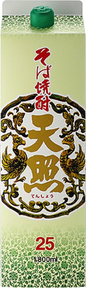 ギフト プレゼント クリスマス 父の日 家飲み 焼酎 そば焼酎 25度 天照 てんしょう 1.8Lパック 6本 宮崎県 神楽酒造 送料無料|おいしく飲呑会