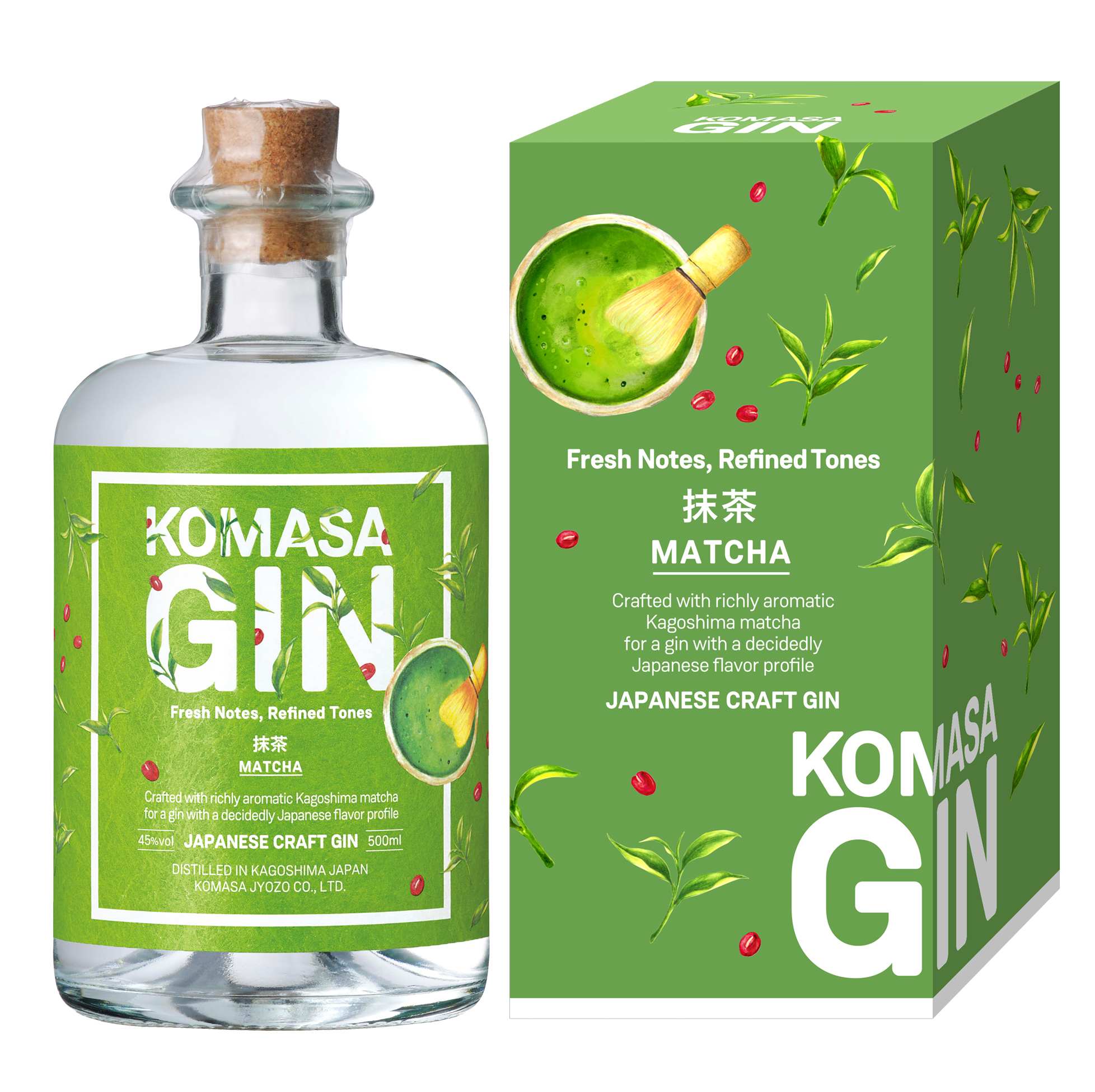 小正醸造 KOMASAGIN-抹茶 [ ジン 500ml ] [ギフトBox入り]｜おいしく飲呑会