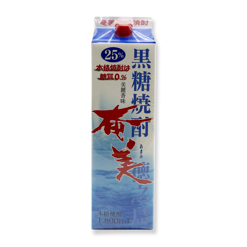 楽天市場】送料無料 黒糖焼酎 奄美 25度/1800ml 紙パック 12本