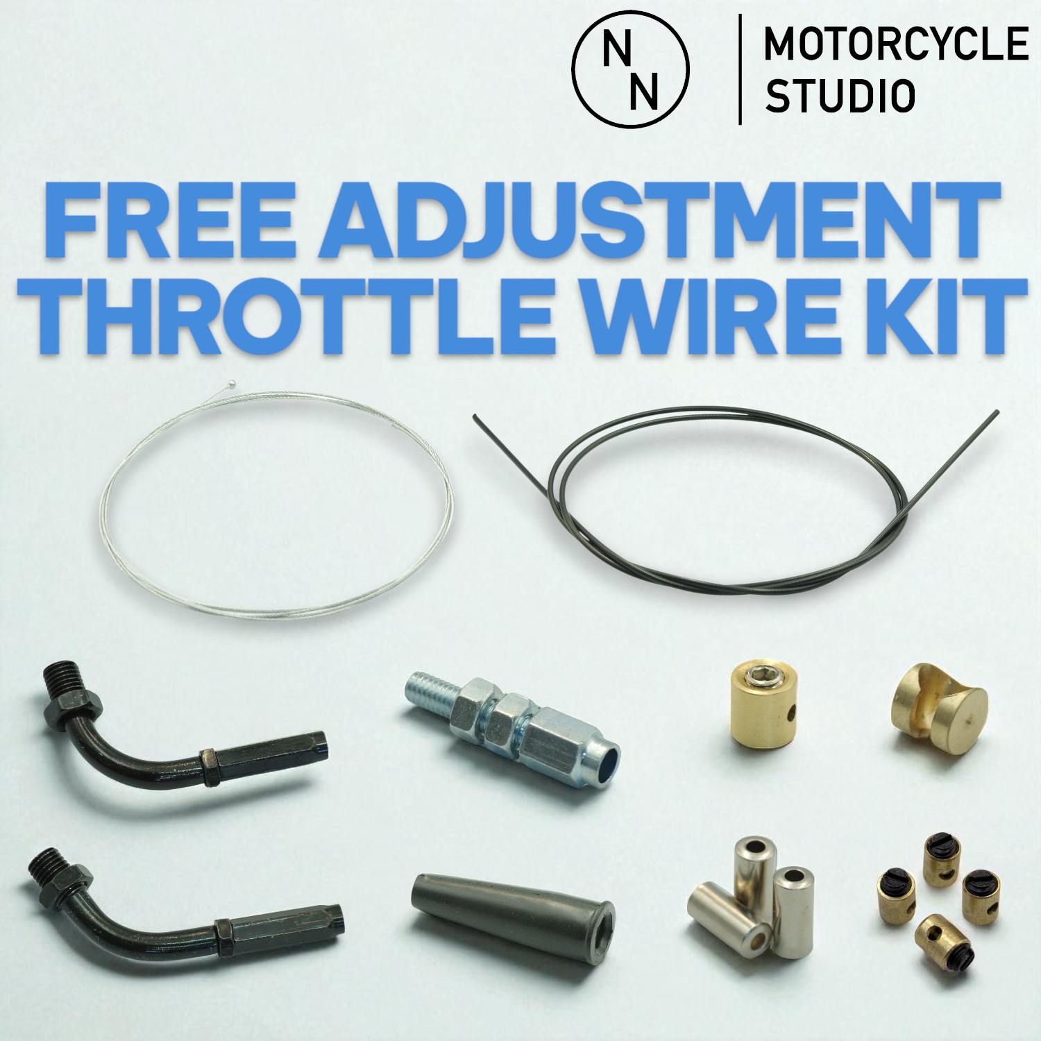 アクセルガード　【1袋(3セット)×8袋】 楽天市場】DIY アクセルワイヤー 製作キット 1.8m ステンレス