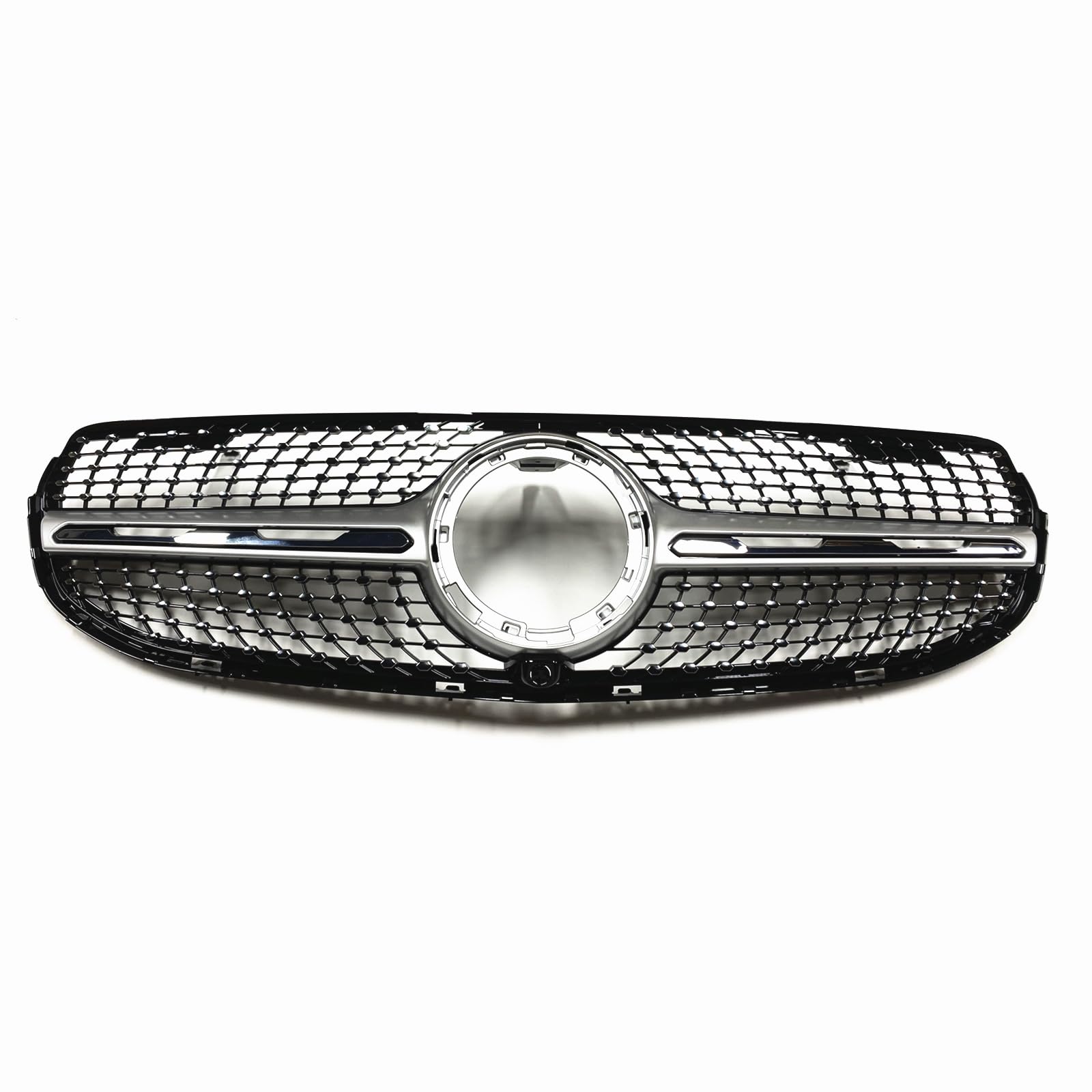 メルセデスベンツW253 GLC250 GLC300 GLC350 2020-2023用シルバーブラックフロントグリル