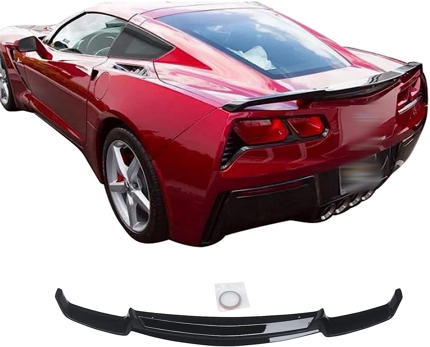 シボレー コルベット 7代目 リアスポイラー 2014-2019 シボレー?コルベット(CORVETTE)7代目 C7 Z51 Z06 車種専用 リアウィング トランクスポイラー リアアンダースポイラー 改装パーツ ABS製 塗装済み 艶あり黒 純正部品 エアロパーツ カスタム カーアクセサリー|NonRecord 店