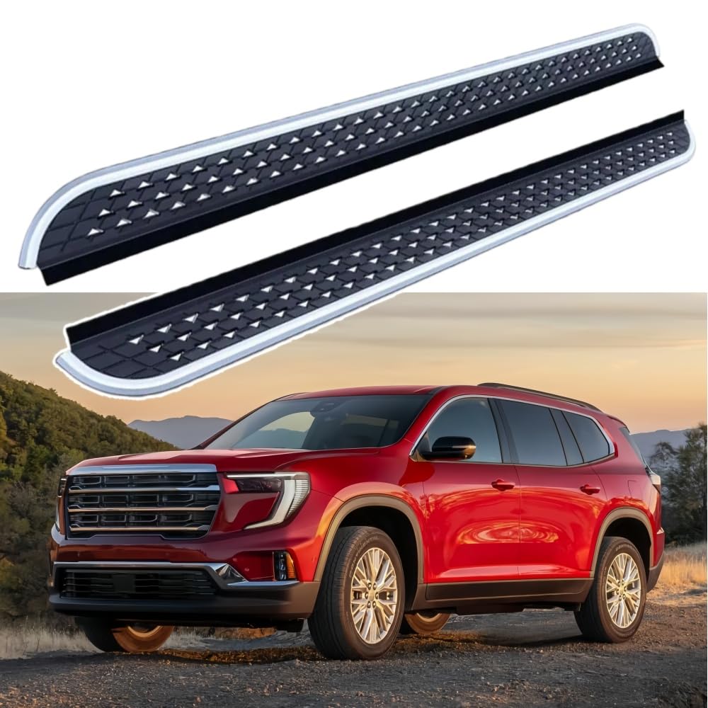 サイドステップランニングボード ナーフバー サイドペダルプロテクター GMC Acadia 2024-2026 ブラック(MTX)用 2個|NonRecord 店