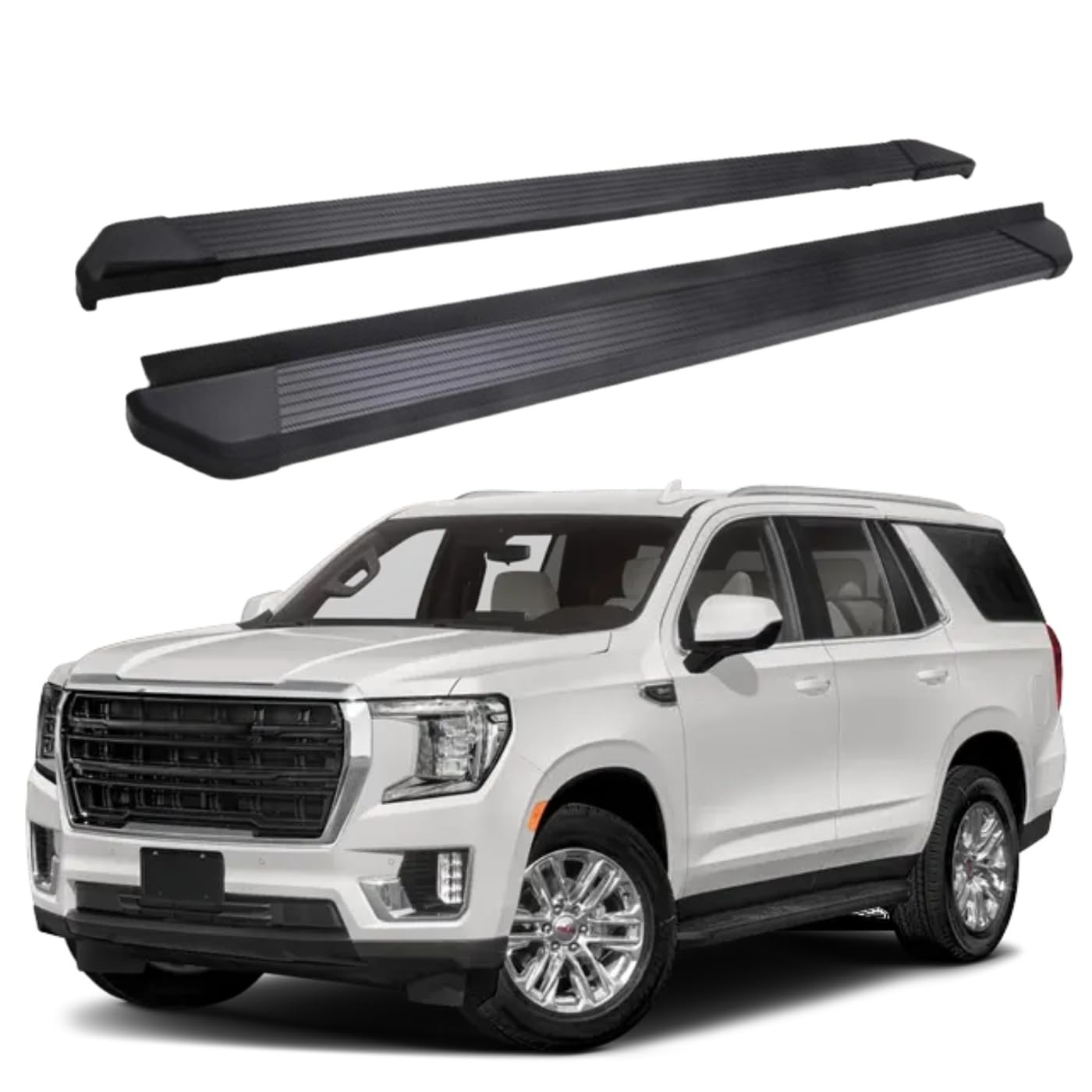 サイドステップ ランニングボード ナーフバー サイドペダルプロテクター GMC Yukon XL 2021-2026 長さ86インチ用 オールブラック|NonRecord 店