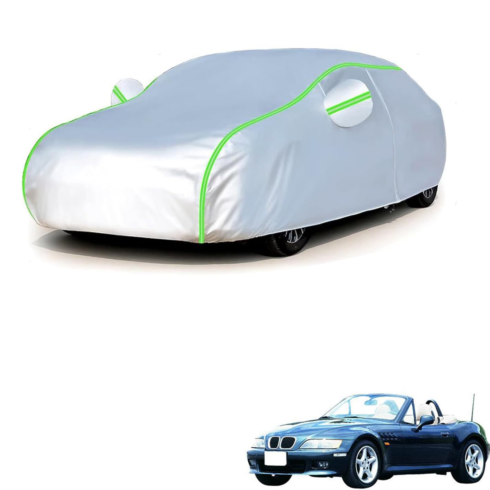 BMW Z3 E36/7 1996年8月～2003年12月 専用 全天候対応自動車カバー 紫外線防止 雨対策 防風 防水 傷防止 反射ストリップ 収納袋 保護カバー｜NonRecord 店
