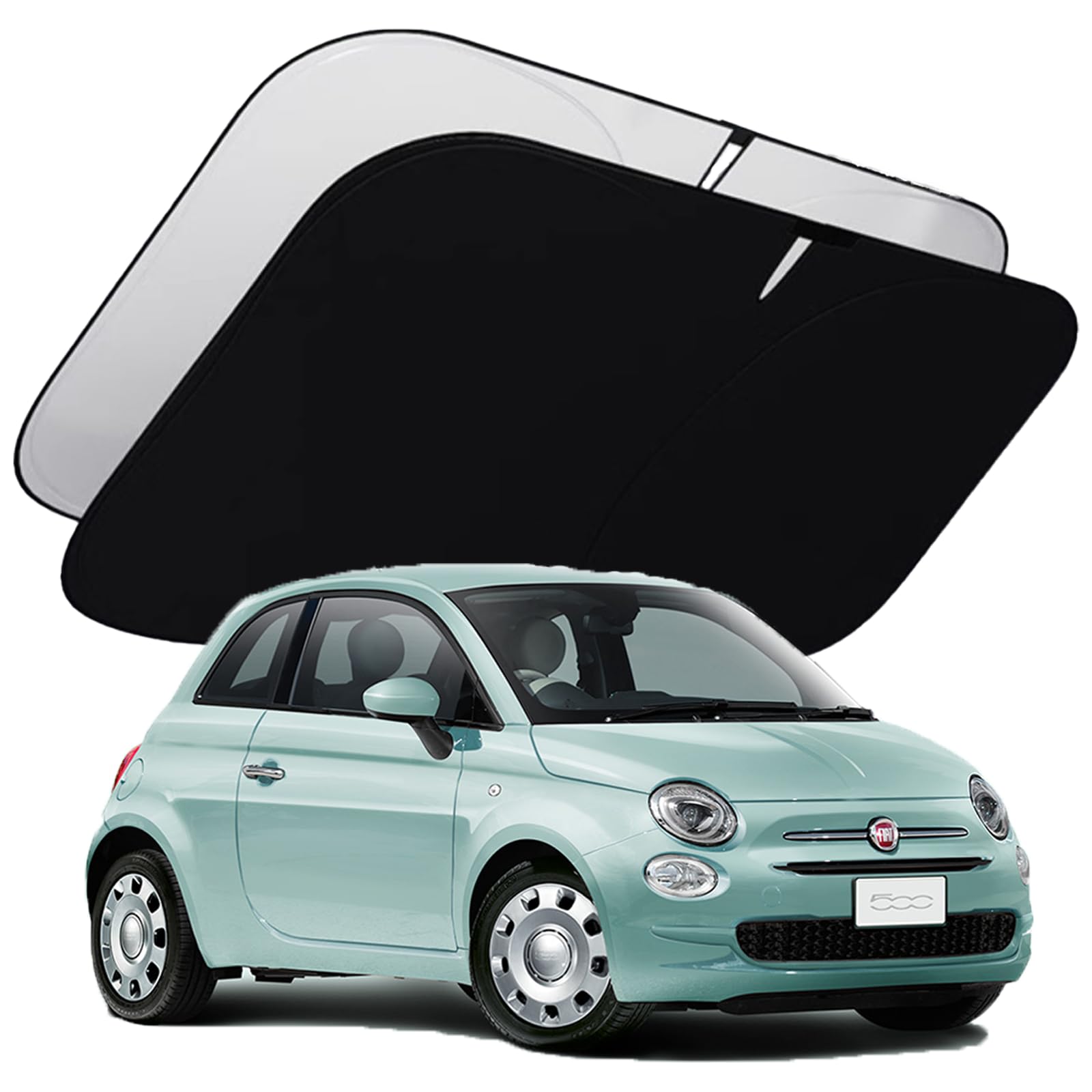 フィアット500C ウインドディフレクター　風除け フィアット500cウインドディフレクター