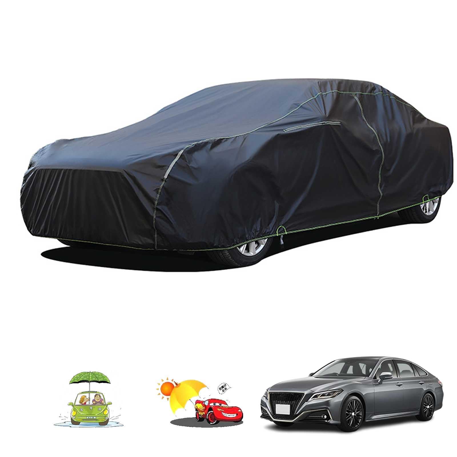 車カバー に適用 トヨタ クラウン GWS224 ARS220 AZSH20 AZSH21 専用 ボディカバー カスタムパーツ 車カバー S級生地 自動車用防水カバー 凍結防止 防水防塵 傷防止 汚れ防止 黄砂 雪対策 防風ロープ付き バックミラ&mdash;に専門設計｜NonRecord 店