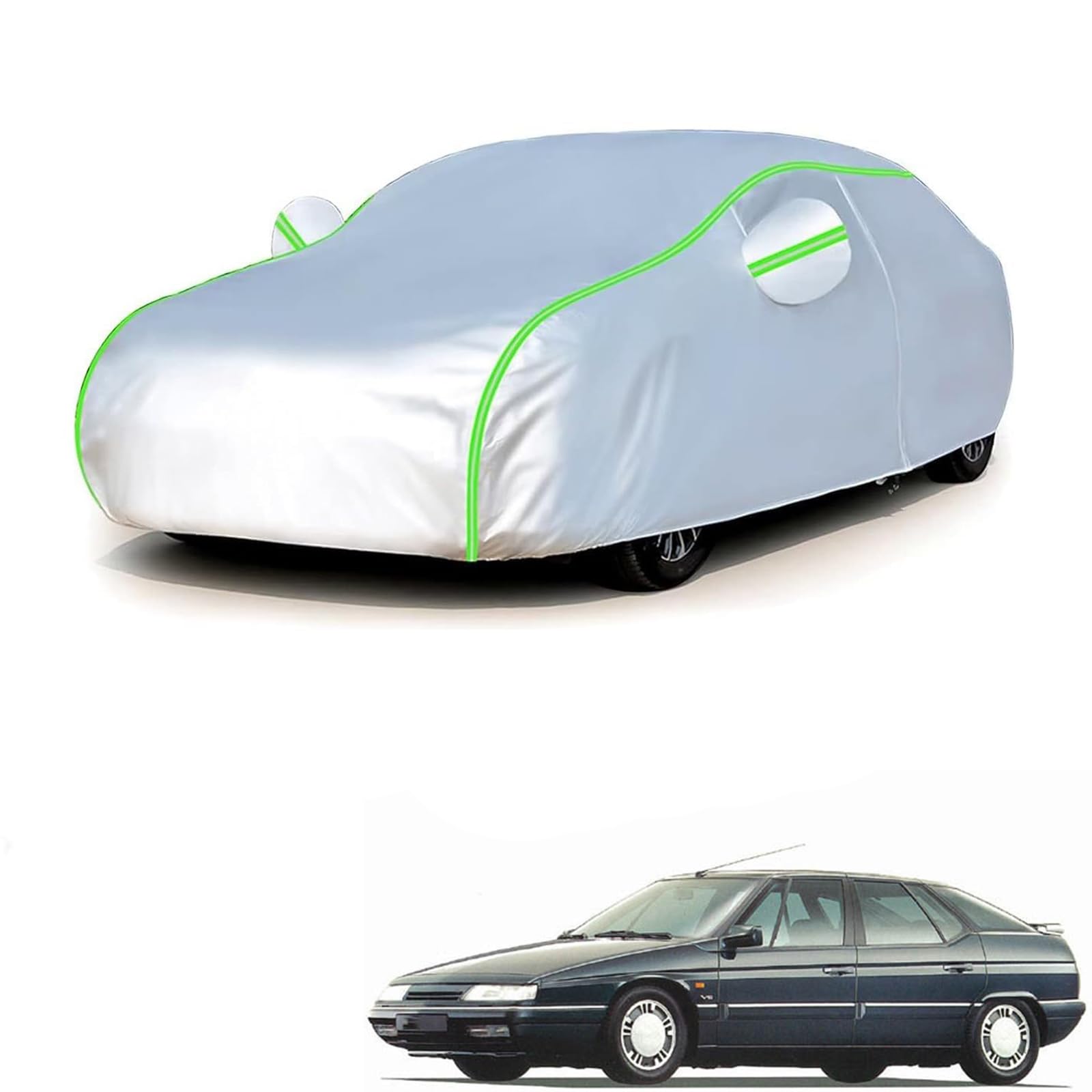 シトロエン XMブレーク Y3/Y4系 1992年12月～2002年3月 専用 全天候対応自動車カバー 紫外線防止 雨対策 防風 防水 傷防止 反射ストリップ 収納袋 保護カバー｜NonRecord 店