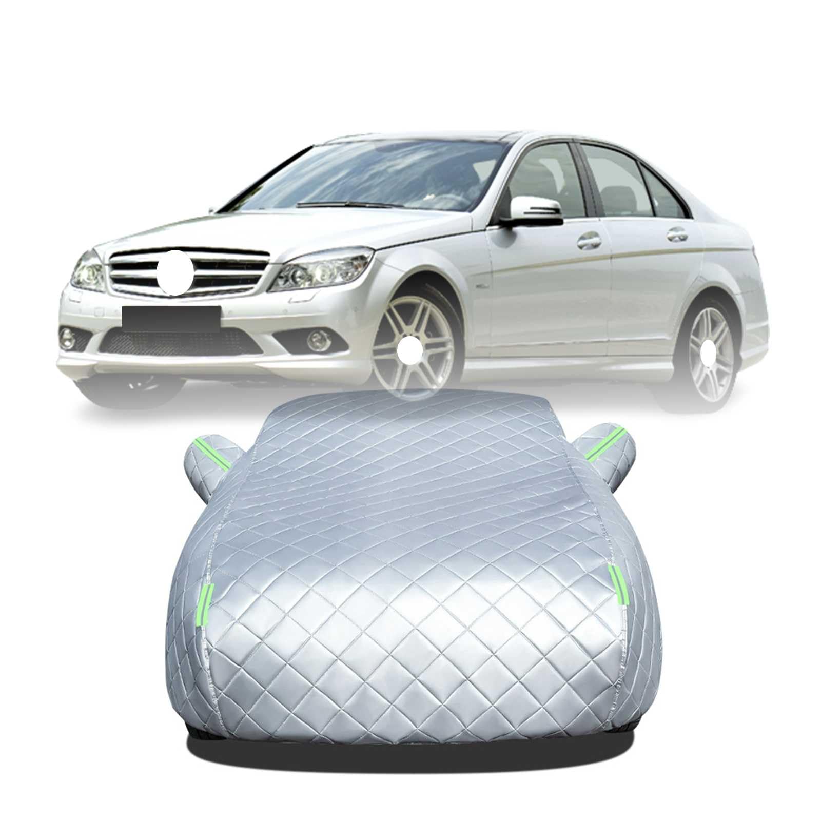 【2025年冬新開発型】ボディカバー に適用 ベンツC クラス W204/セダン S204/ステーションワゴン C204/クーペ 車 カバー 防雹カーカバー カスタムパーツ 車カバー 凍結防止カバー 自動車用防水カバー 日焼け防止 車のカバー 傷防止 汚れ防止 黄砂 雪対策 サイドのジッパー 蛍|NonRecord 店