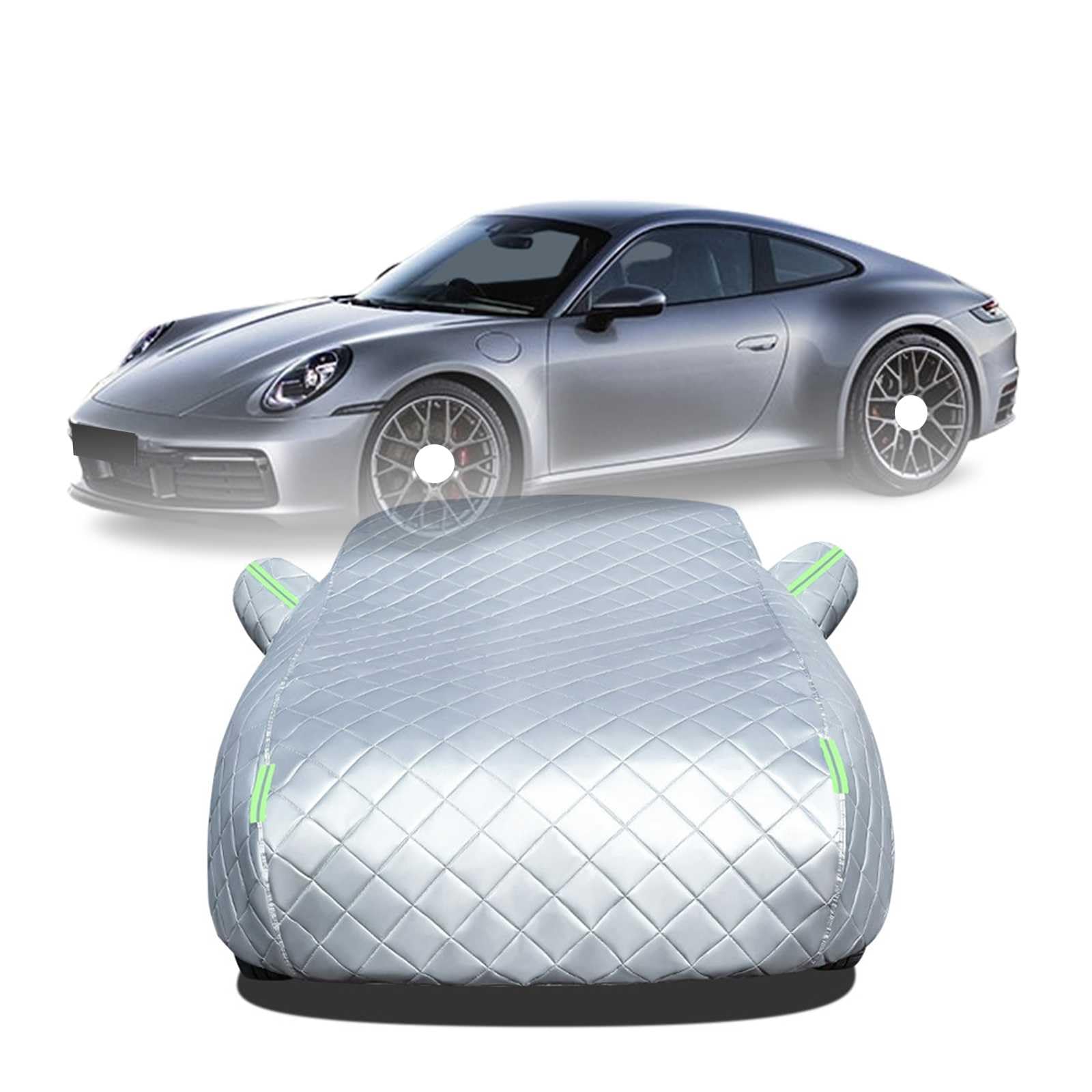 【2025年冬新開発型】ボディカバー に適用 ポルシェ 911 /ポルシェ 992 車 カバー 防雹カーカバー カスタムパーツ 車カバー 凍結防止カバー 自動車用防水カバー 日焼け防止 車のカバー 傷防止 汚れ防止 黄砂 雪対策 サイドのジッパー 蛍光反射ストリップ付き|NonRecord 店