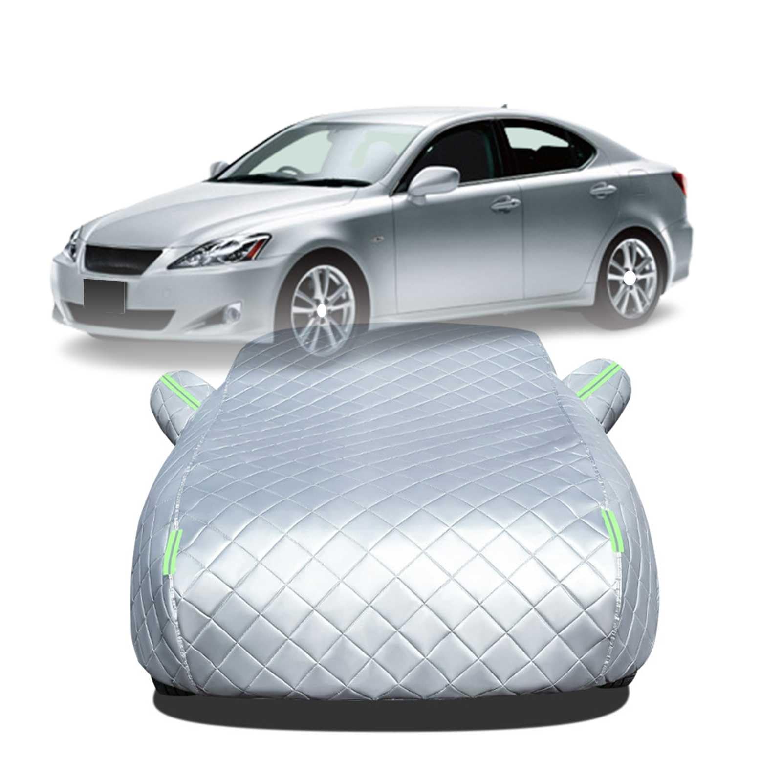 【2025年冬新開発型】ボディカバー に適用 レクサス IS GSE20 GSE25 GSE21 車 カバー 防雹カーカバー カスタムパーツ 車カバー 凍結防止カバー 自動車用防水カバー 日焼け防止 車のカバー 傷防止 汚れ防止 黄砂 雪対策 サイドのジッパー 蛍光反射ストリップ付き|NonRecord 店