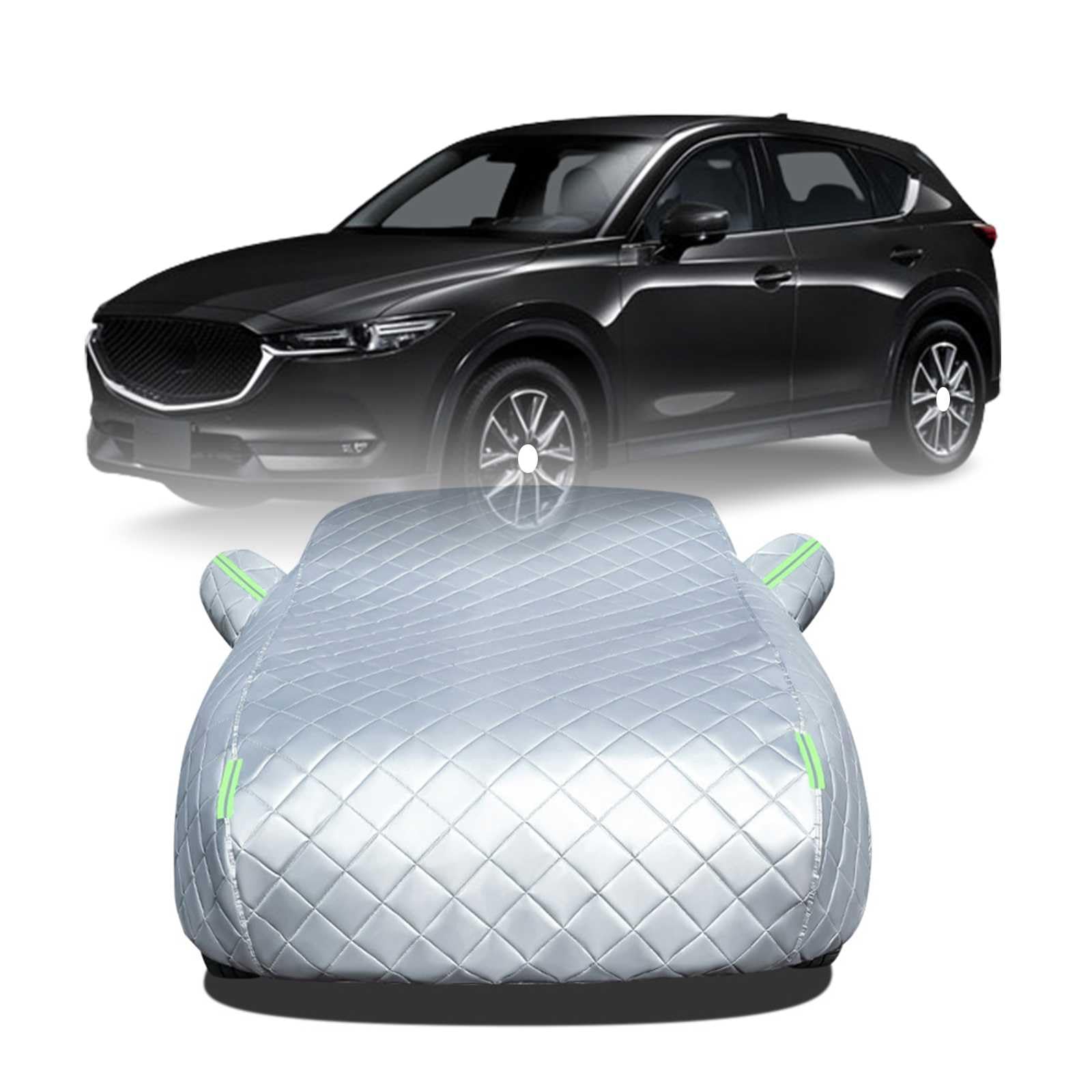 2025年冬 ボディカバー に適用 マツダ CX-5 KF系 車 カバー 防雹カーカバー カスタムパーツ 車カバー 凍結防止カバー 自動車用防水カバー 日焼け防止 車のカバー 傷防止 汚れ防止 黄砂 雪対策 サイドのジッパー 蛍光反射ストリップ付き|NonRecord 店