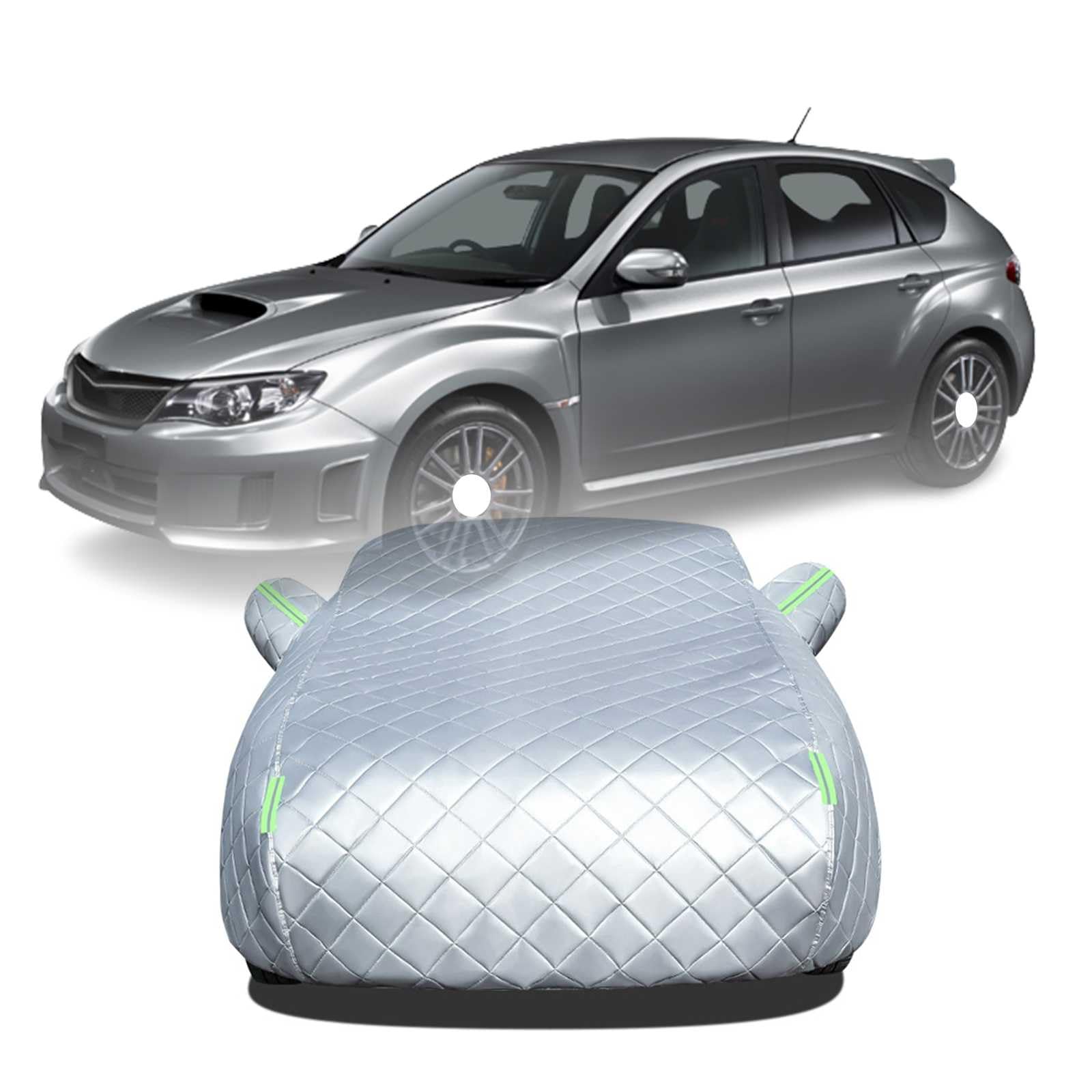 【2025年冬新開発型】ボディカバー に適用 スバル?WRX S4/スバル?WRX STI(4代目)VA系 車 カバー 防雹カーカバー カスタムパーツ 車カバー 凍結防止カバー 自動車用防水カバー 日焼け防止 車のカバー 傷防止 汚れ防止 黄砂 雪対策 サイドのジッパー 蛍光反射ストリップ付き|NonRecord 店