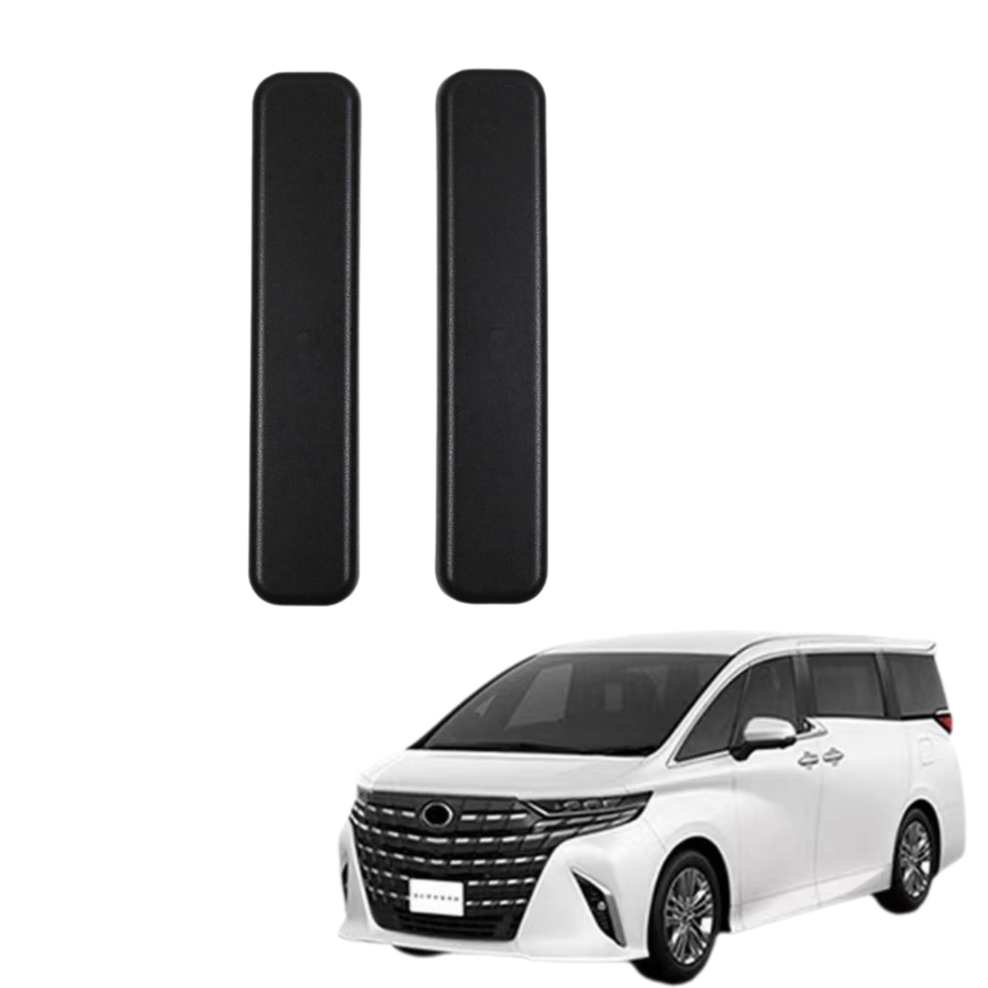 新型 アルファード ヴェルファイア 40系に対応 専用 リアシートレールカバー カスタムパーツ アクセサリー 室内装グッズ (Aタイプ)