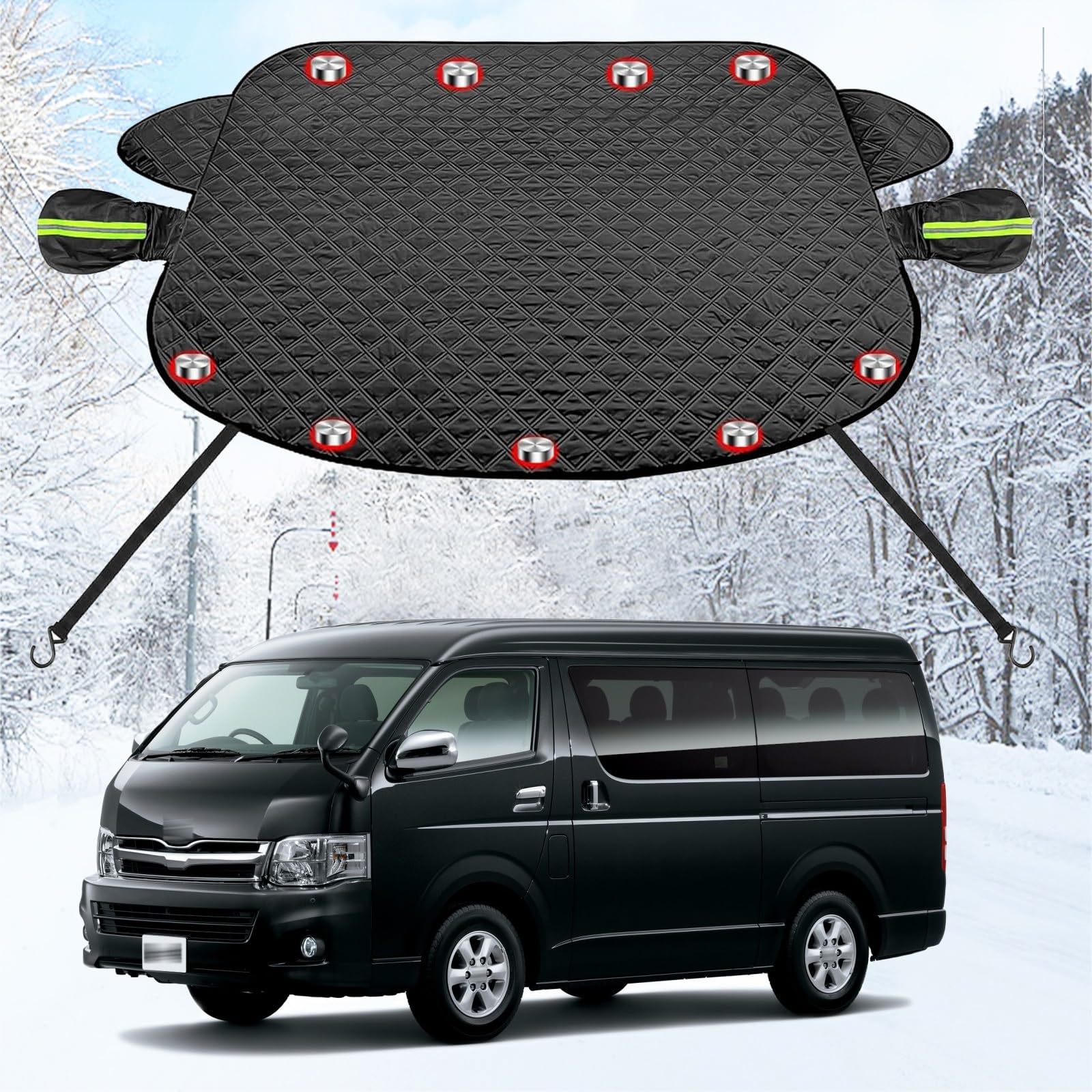 楽天市場】車種別 カーフロントカバー トヨタ ハイエース 200系