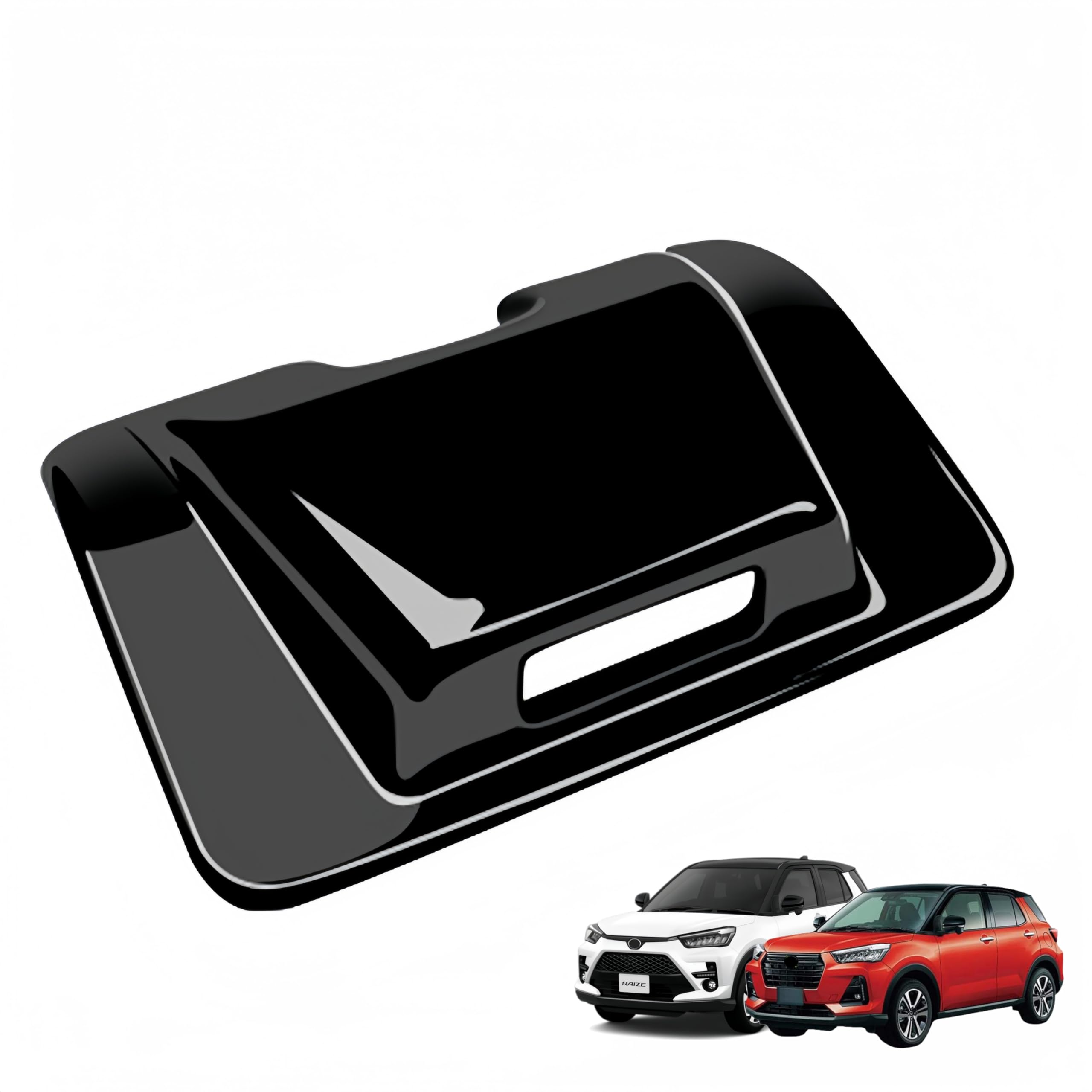 ライズ に対応 A200系 A200A/A210A A20#A/210A型 2019年11月~For RAIZE 対応品 専用 保護 上質 キズ防止 カスタム 装飾パーツ ABS製 1P トヨタ専用設計パーツ 取り付け簡単 内装ドレスアップ ルームランプパネル セカンドステージ カバー (ピアノブラック)