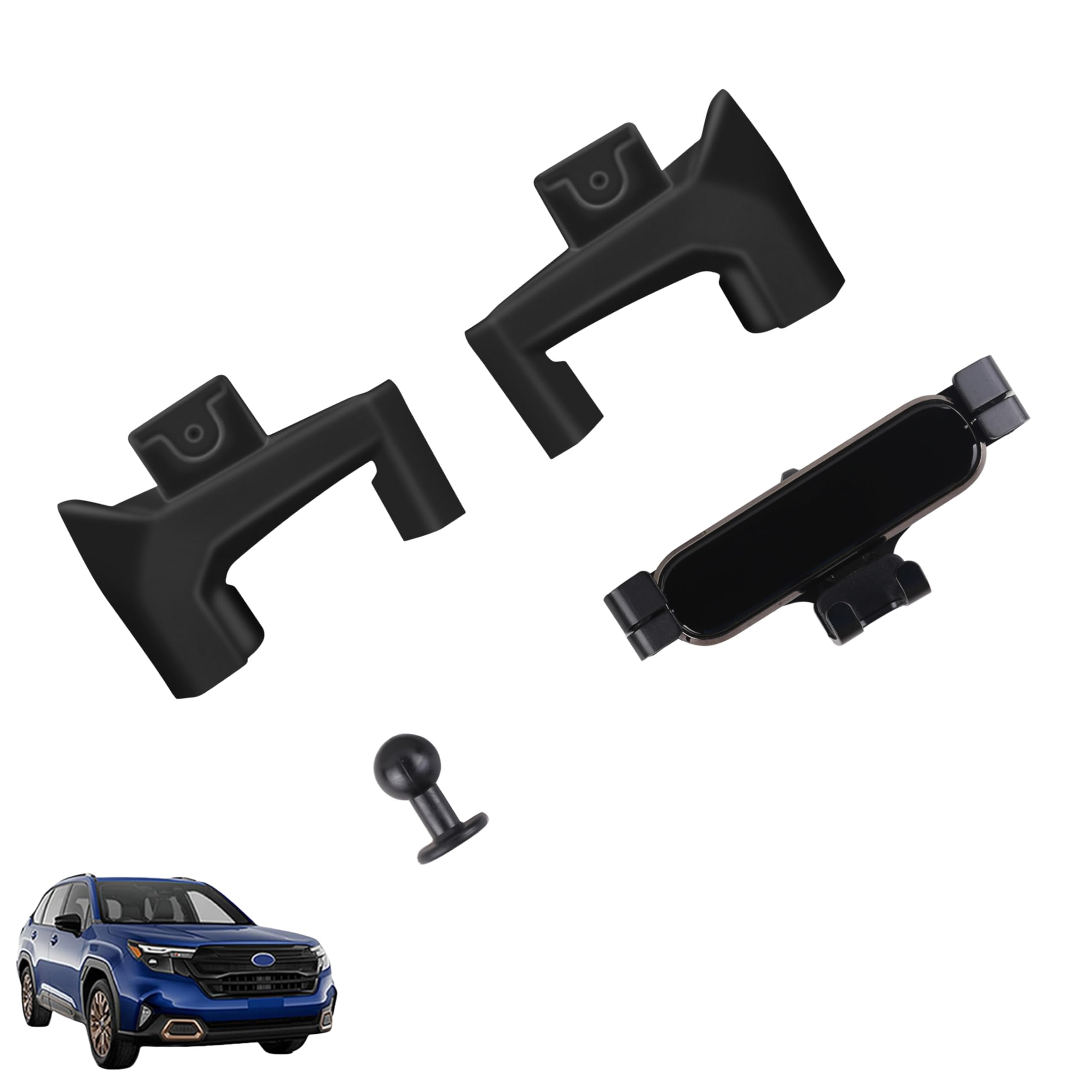 スバル フォレスター に対応 フォレスター SL系 2025年4月～ For Forester 対応品 専用 保護 上質 キズ防止 カスタム 装飾パーツ ABS製 専用設計パーツ 取り付け簡単 内装ドレスアップ スマホホルター内装 携帯ホルダー フック エアコン 固定 車載 スマホ スタ