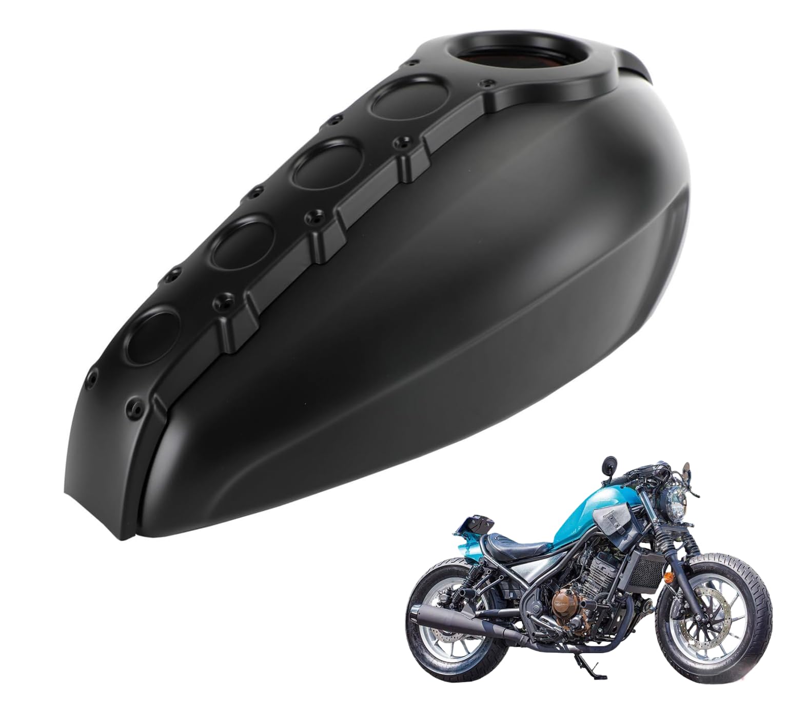 レブル に対応 For Rebel CMX250 CMX500 2017年~ 専用 保護 上質 キズ防止 カスタム 装飾パーツ ABS製 専用設計パーツ 取り付け簡単 フルガソリンオイルタンクパネル タンクパーツ カスタムパーツ 装飾キャップ 燃料タンクカバーシンプルな設置部品 ホンダ Aセ