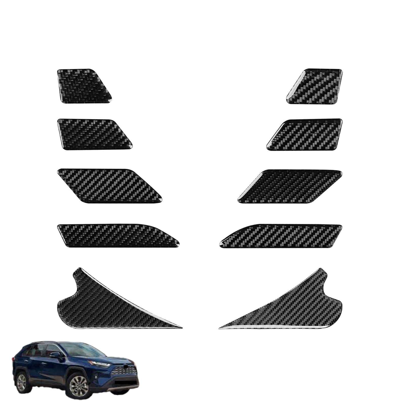 トヨタ?RAV4 5代目 に対応 For RAV4 5代目 XAA/XAH/XAP 50型 2020年~専用 保護 上質 キズ防止 カスタム 装飾パーツ ソフト?カーボンファイバー素材 専用設計パーツ 取り付け簡単 ドア インナー リフレクター ステッカー インテリア カスタム パーツ 左右セット｜NonRecord 店