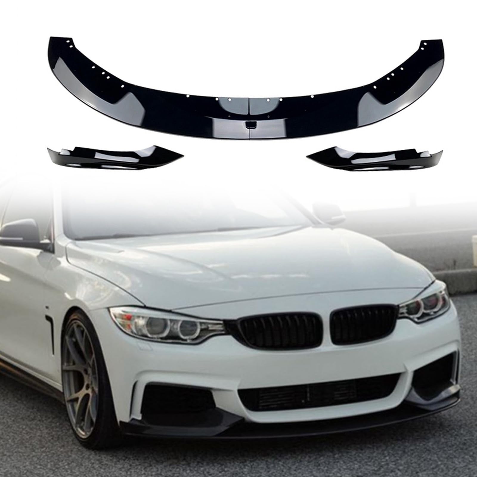 BMW 4シリーズ F32 F33 F36 435i M Sport 14-20 フロントバンパースプリッター リップキット|NonRecord 店