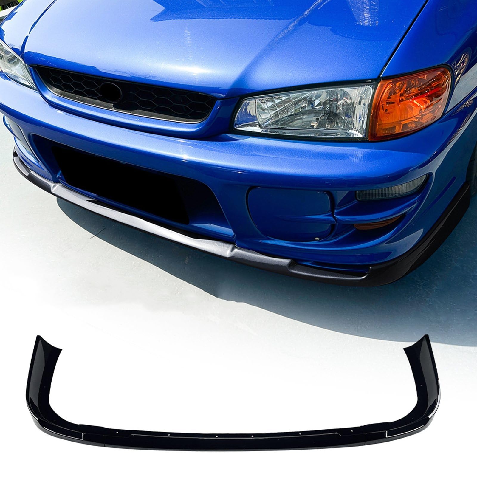 車用フロントバンパー リップスプリッター あごスポイラー ボディキット スバル インプレッサ WRX STI 1997-2001対応 (グロスブラック)|NonRecord 店