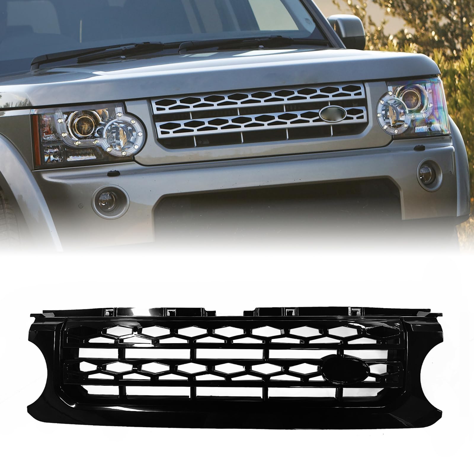 フロントバンパーグリルカバーキット ランドローバー ディスカバリー4 LR4 2010-2013用