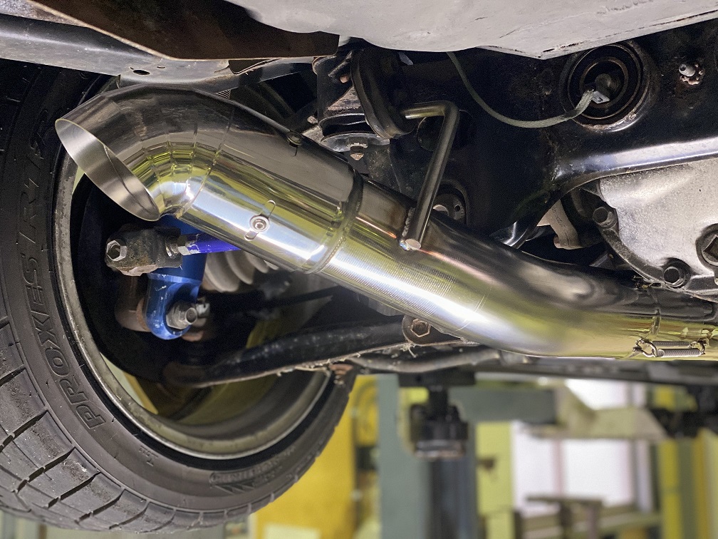 GP SPORTS EXAS Racing Exhaust S13　サブ無し！　マフラー シルビア S13　オールステンレス◆ジーピースポーツ  エグザス レーシングエキゾースト サブタイコ無し！GPスポーツ | NooB