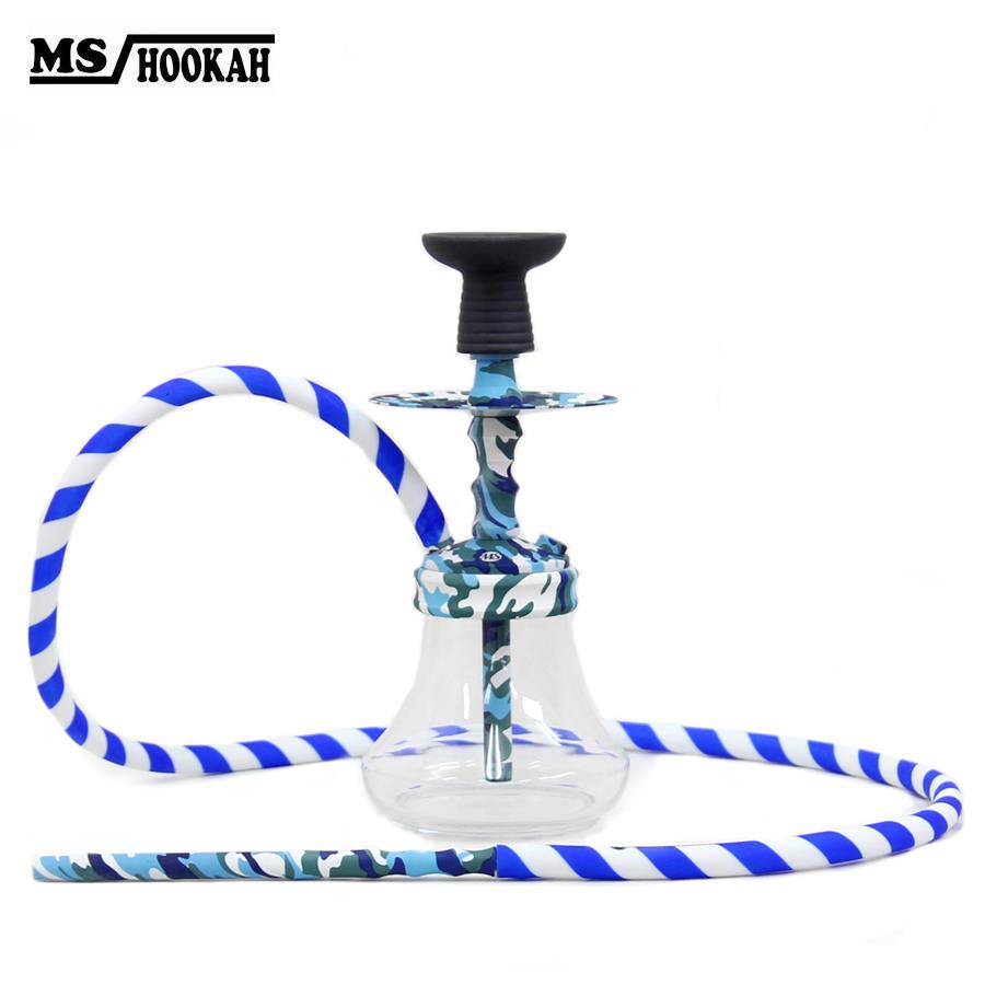 在庫処分 シーシャ パイプ 本体 MS Tokyo Hookah ブルー カモフラ 30cm<br>MS MaShisha シーシャ 水タバコ 水パイプ フーカー shisha ナルギレ shisha hookah CAMO 迷彩 バー カフェ ラウンジ 店舗 お店 bar cafe lounge