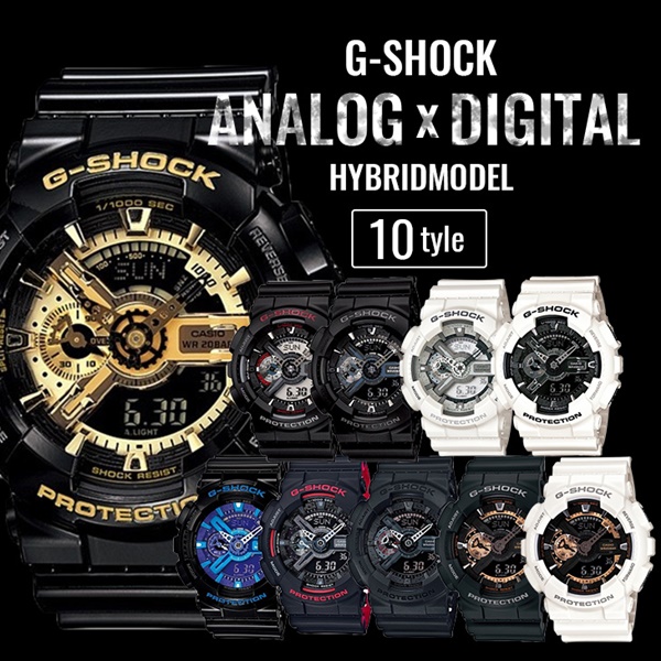 Casio G Shock Gショック カシオ メンズ 黒金 時計 彼氏 ジーショック 訳ありボックス 腕時計 アナデジ 壊れない アウトレット アナログデジタル Ga 110シリーズ 逆輸入 防水 水 汗にも強い 彼氏 旦那 夫 誕生日 黒金 お祝い プレゼント じーしょっくお洒落