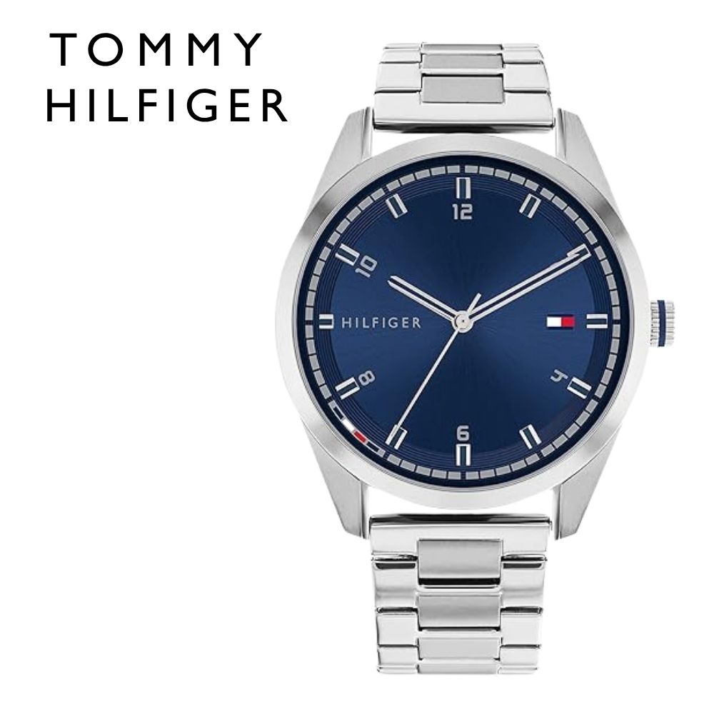 トミーヒルフィガー ウオッチ メンズ 43粍 米国海軍 しろがね色 ステンレス鋼 TOMMY HILFIGER GRIFFIN メンズウォッチ 分かりやすい ブランド名 成人男性 彼 夫 父 差し上げ物 就職御祝い 一緒になる祝する日 生まれ落ちる日 成年者 卒 はいり込む