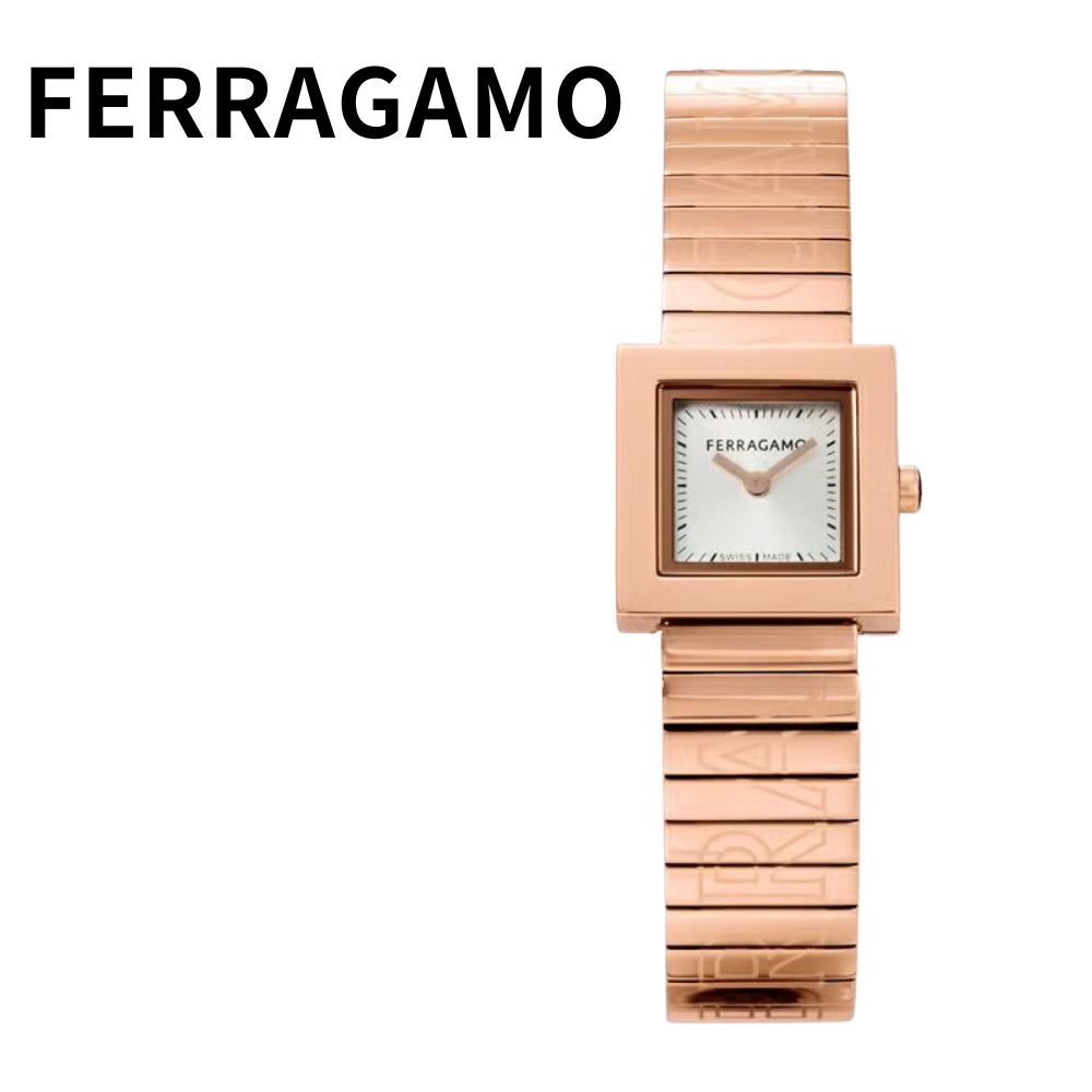 フェラガモ 腕時計 レディース FERRAGAMO 高級 ブランド腕時計 スクエア ローズゴールド ブレスレット 上品 ドレスウォッチ レディースウォッチ プレゼント ギフト 誕生日 記念日 妻 彼女 母 成人 卒業 入学