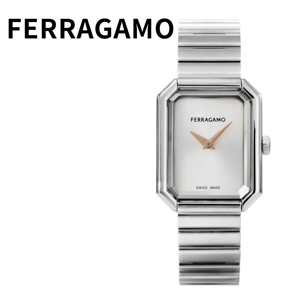 フェラガモ 腕時計 レディース FERRAGAMO スクエア マザーオブパール ステンレス レディースウォッチ ブランド 高級 上品 ドレスウォッチ プレゼント ギフト 誕生日 記念日 母の日 女性 成人 卒業 入学｜ペアウォッチ 腕時計 ノップル