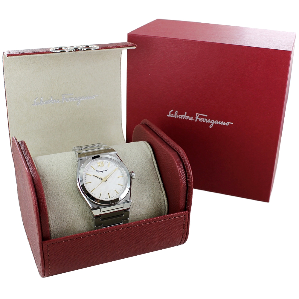 新色追加して再販 メンズ 腕時計 40代 50代 フェラガモ 結婚記念日 夫 プレゼント 男性 サルバトーレフェラガモ シルバー ブランド