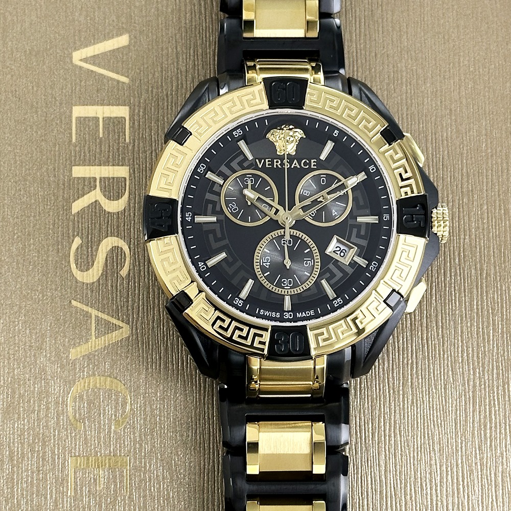 ヴェルサーチ VEBK00418 ユニバース アナログ ブラック ダイヤル ヴェルサーチ VEBK00418 ユニバース アナログ ブラック ダイヤル