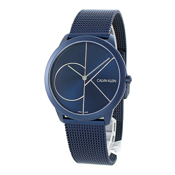 楽天市場 メンズ 腕時計 カルバンクライン 男性 誕生日 プレゼント ブルー メッシュベルト シンプル ブランド 時計 男 友達 父親 旦那 夫 彼氏 お祝い ギフト クリスマスプレゼント ペアウォッチ 腕時計 ノップル