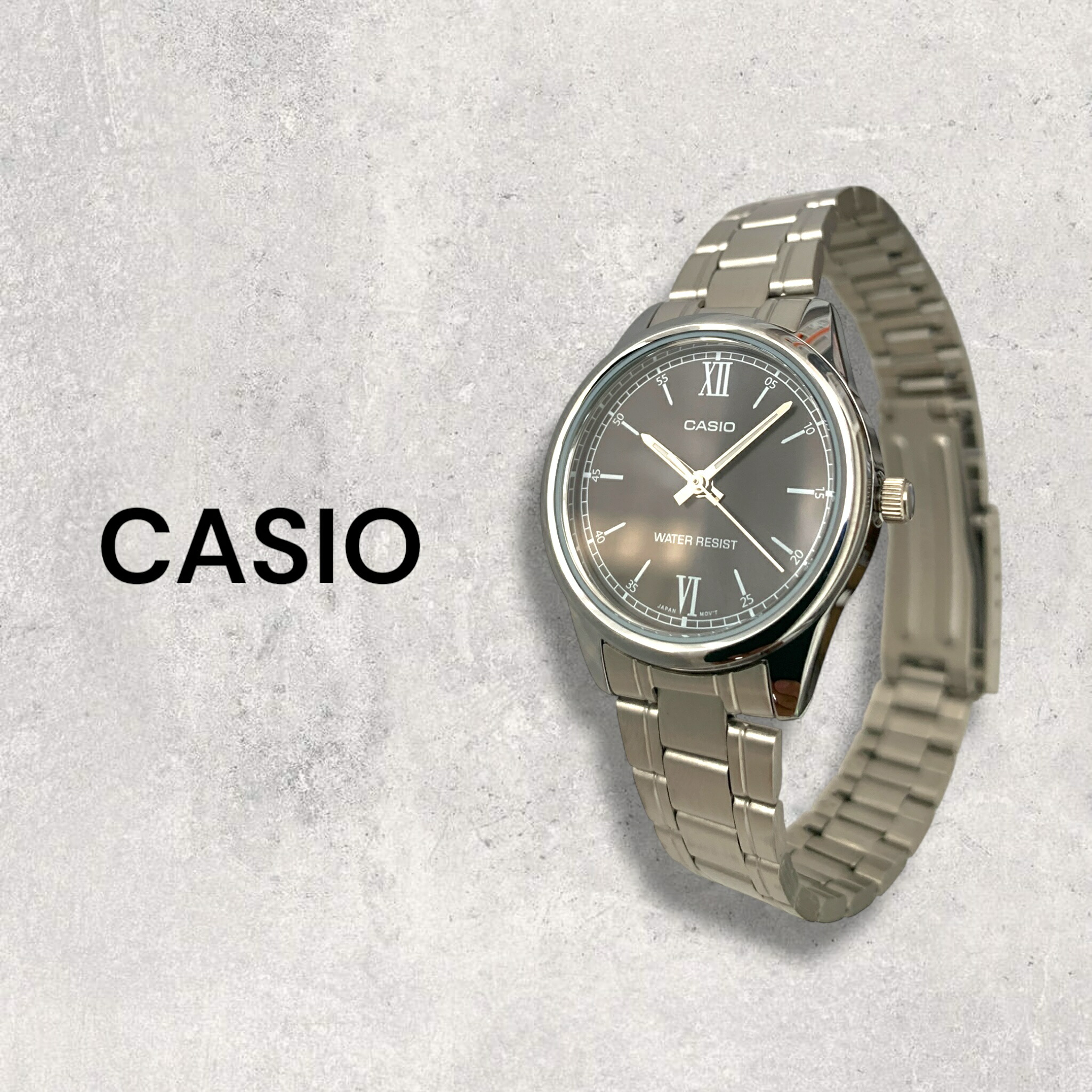 カシオ CASIO 腕時計 レディース 収納ケース付き チープカシオ チプカシ ステンレス シルバー ブラック シンプル 日常使い プレゼント ギフト 時計 女性用 彼女 母 妻 誕生日 就職祝い 入学祝い 日本未発売 海外モデル 成人 卒業 入学