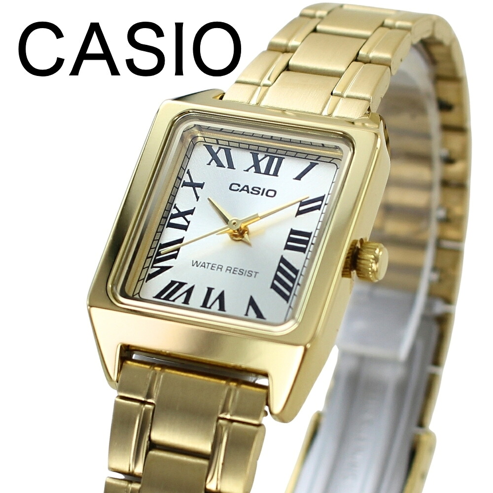 カシオ CASIO 腕時計 レディース 収納ケース付き チープカシオ チプカシ スクエア ゴールド シンプル 日常使い プレゼント ギフト 時計 女性用 彼女 母 妻 誕生日 就職祝い 入学祝い 日本未発売 海外モデル 成人 卒業 入学