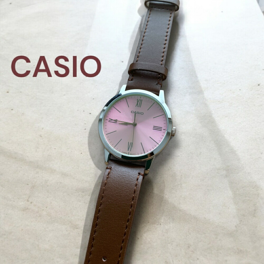 日本未発売 カシオ CASIO 腕時計 メンズ レディース ユニセックス 収納ケース付き シンプル レザーベルト ブラウン ピンク 防水 ビジネス カジュアル プレゼント ギフト 時計 誕生日 記念日 成人 卒業 入学 5,803円