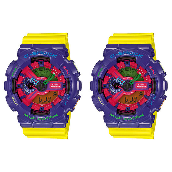 21福袋 アナデジ Colors Hyper 2本セット 同サイズ ペアウォッチ 腕時計 ジーショック Gショック G Shock カシオ Casio Ga 110hc 6aga 110hc 6a ギフト お祝い 誕生日 ペアセット キャンプ アウトドア スポーツ Ga 110hc 6aga 110hc 6a Spmau Ac In