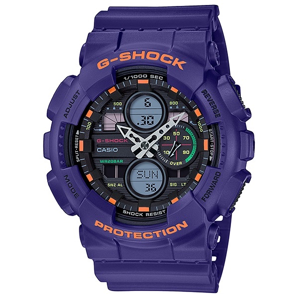 カジュアル オシャレ 珍しい紫色 パープル Casio G Shock Gショック ジーショック カシオ 時計 メンズ 腕時計 Basic アナデジ ビッグケース 気圧防水 90年代 Andapt Com