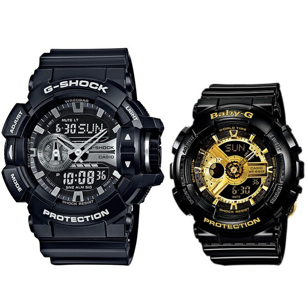 新品本物 ペア ウォッチ カップル おそろい Gショック ベビーg カシオ 腕時計 メンズ レディース 時計 アナログ デジタル アナデジ 防水 ブラック かっこいい かわいい 即日出荷 Www Escoteirospr Org Br