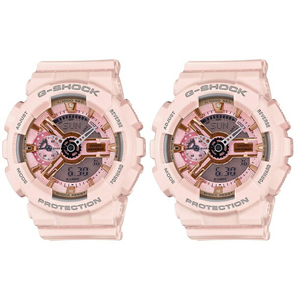 ブランド品専門の ペア ウォッチ ピンク お揃い Gショック ジーショック カシオ 腕時計 メンズ レディース 時計 Sシリーズ アナログ デジタル アナデジ Sシリーズ ミッドサイズ 海外モデル ペアウォッチ 腕時計 ノップル 超美品の Www Purpleforparents Us