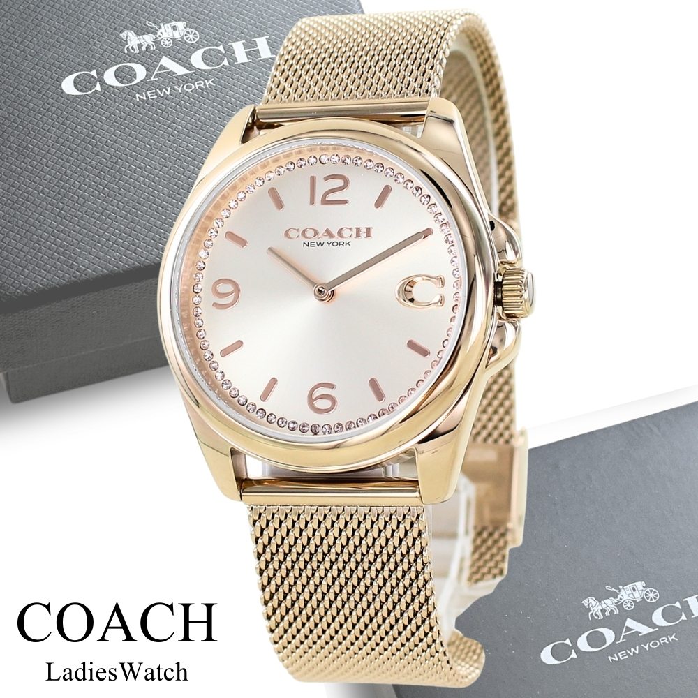 コーチ 腕時計 COACH レディース GREYSON 36mm 14504143 COACH コーチ 腕時計 レディース ローズゴールド ステンレス