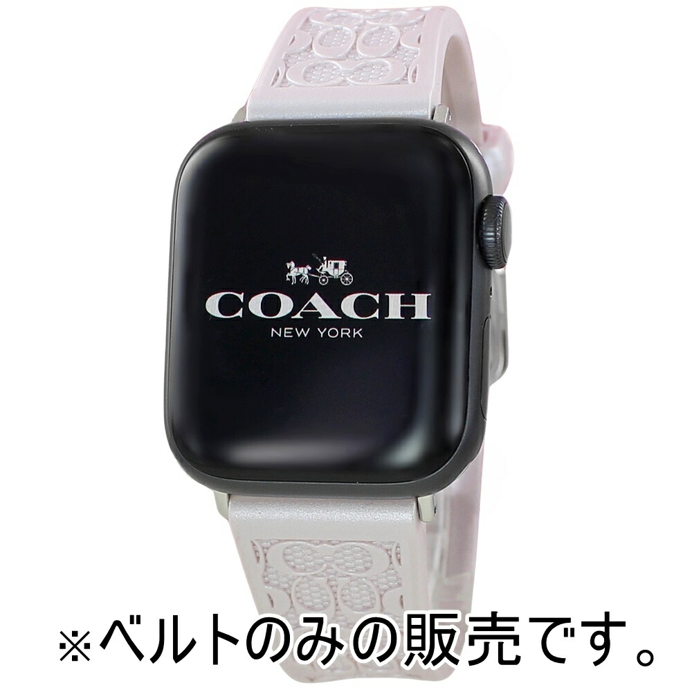 COACH コーチ アップルウォッチレザーベルト 38mm 40mm対応 ブルー COACH コーチ アップルウォッチレザーベルト 38mm 40mm対応 ブルー
